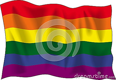 Gay pride flag Vector Illustration