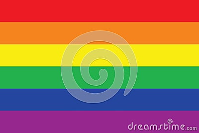 Gay Pride Flag Vector Illustration