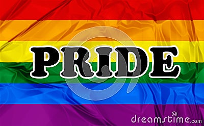 Gay Pride Flag Stock Photo