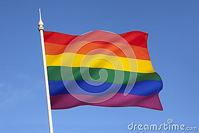 Gay Pride Flag Stock Photo