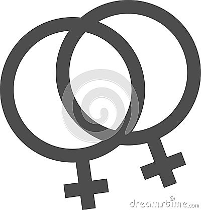 Gay pride her and her symbol Vector Illustration