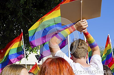 Gay Pride Parade Editorial Stock Photo