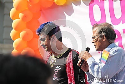 Gay Pride parade in Mumbai Editorial Stock Photo