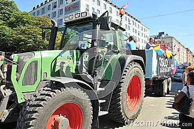 Gay Pride Parade 2013 in Stockholm Editorial Stock Photo