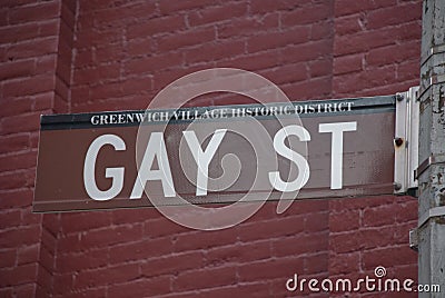 Gay Street Stock Photo