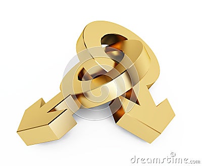 Gays gold symbol Stock Photo