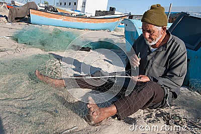 Gaza fisherman Editorial Stock Photo