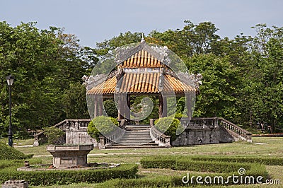 Gazebo in the Forbidden Purple City Stock Photo