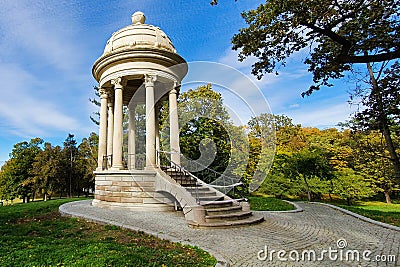 Gazebo in Nicolae Romanescu Park, Craiova Stock Photo