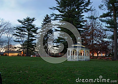 Gazebo at night Stock Photo