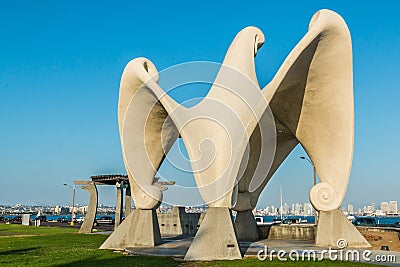 Gazebo on Shelter Island in San Diego Editorial Stock Photo