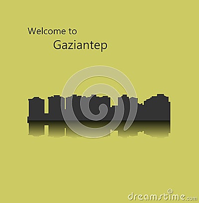 Gaziantep, Turkey Vector Illustration