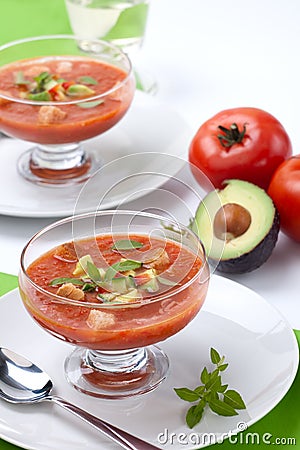 Gazpacho soup Stock Photo