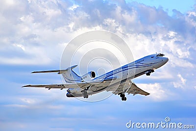 Gazprom Avia Tupolev Tu-154M Editorial Stock Photo