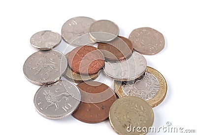 GBP coins Stock Photo