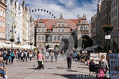 Gdansk city centre Editorial Stock Photo