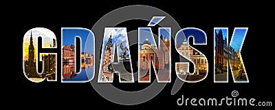 Gdansk collage Stock Photo