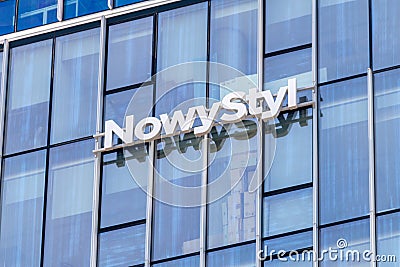 Logo and sign of Nowy Styl Editorial Stock Photo
