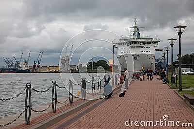 GDANSK - WATERFRONT PORT Editorial Stock Photo