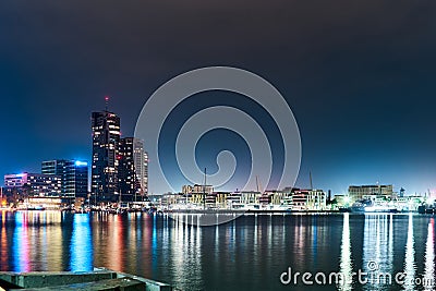 GDYNIA, Poland - August 13, 2023 - View of the seaport and the residential area of the city Editorial Stock Photo