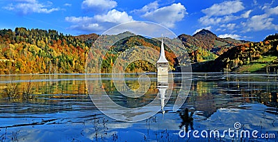 Landscape from Geamana Lake, Apuseni Mountains,Romania Stock Photo