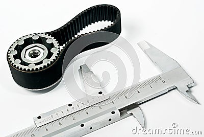 Gear,belt, caliper Stock Photo