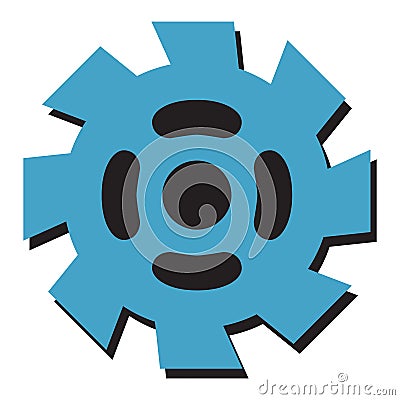 Gear or Cog Icon Vector Illustration Vector Illustration