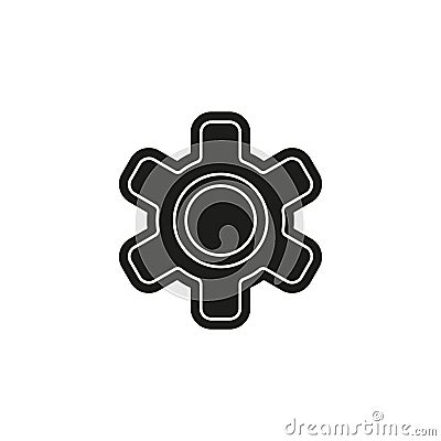 Gear icon. Logo element illustration Vector Illustration
