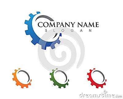 Gear Logo Template vector icon Vector Illustration