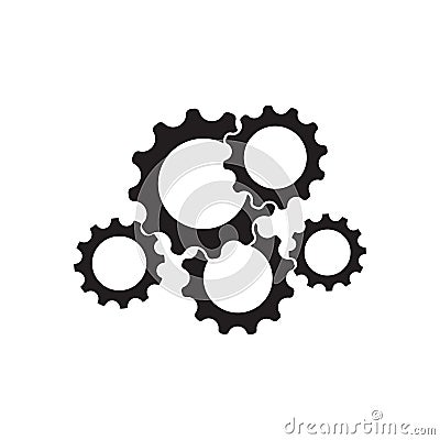 Gear Logo Template vector icon illustration Vector Illustration