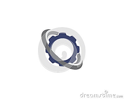 Gear Logo Template Vector Illustration