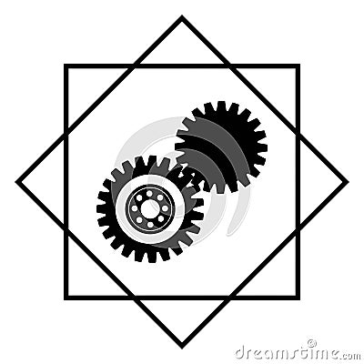 Gear Logo Template vector icon Vector Illustration