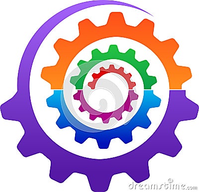 Gear logo Vector Illustration