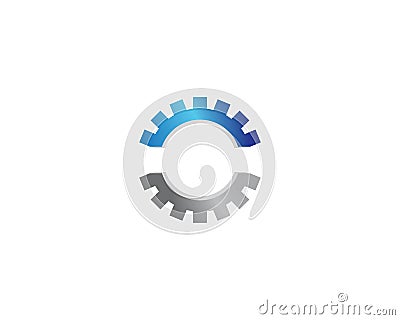 Gear machinery logo icon Vector Illustration