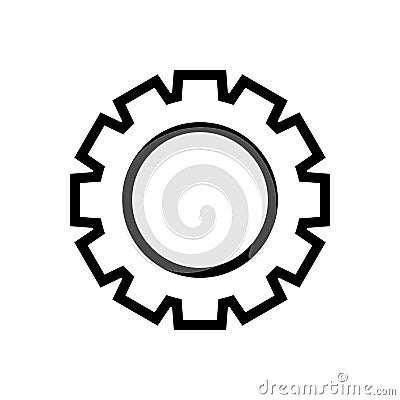 Gear machinery piece icon vector illustration graphic design Vector Illustration