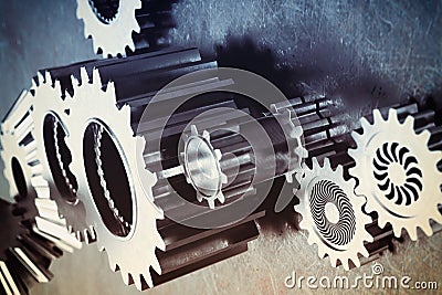 Gear mechanism Stock Photo