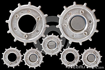 Gear Metal pieces Stock Photo