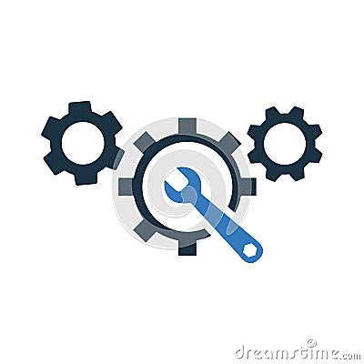 Gear, preferences icon. Editable vector graphics Stock Photo