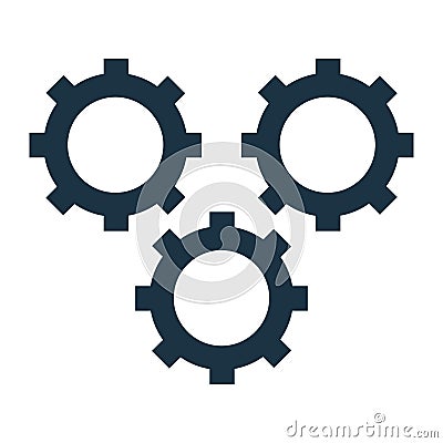 Gear, preferences icon. Vector graphics Vector Illustration