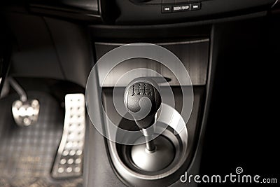 Gear shifter Stock Photo