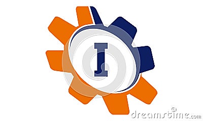 Gear Solution Initial I Vector Illustration