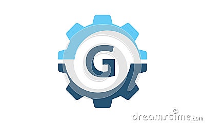Gear Solution Logo Initial G Vector Illustration