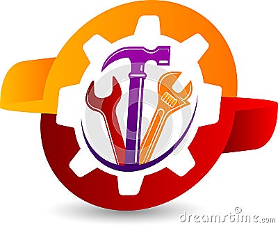 Gear tool logo Vector Illustration