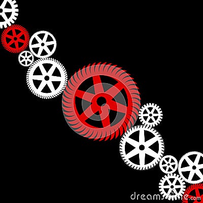 Gear wheel Vector Illustration