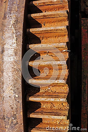 Gear wheel rusted Stock Photo