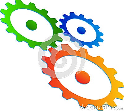 Gear wheels Vector Illustration