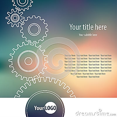 Gear wheels Vector Illustration