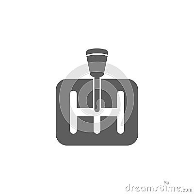 Gearbox in the car icon. Elements of car repair icon. Premium quality graphic design. Signs, outline symbols collection icon for w Stock Photo