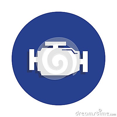 gearbox icon in badge style. One of Car repair collection icon can be used for UI, UX Stock Photo