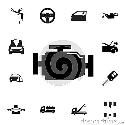 Gearbox icon. Set of car repair icons. Signs, outline eco collection, simple icons for websites, web design, mobile app, info grap Vector Illustration